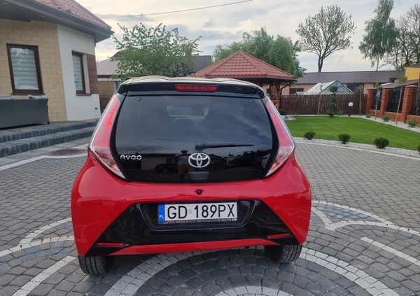 Toyota Aygo cena 33900 przebieg: 125960, rok produkcji 2017 z Przasnysz małe 379